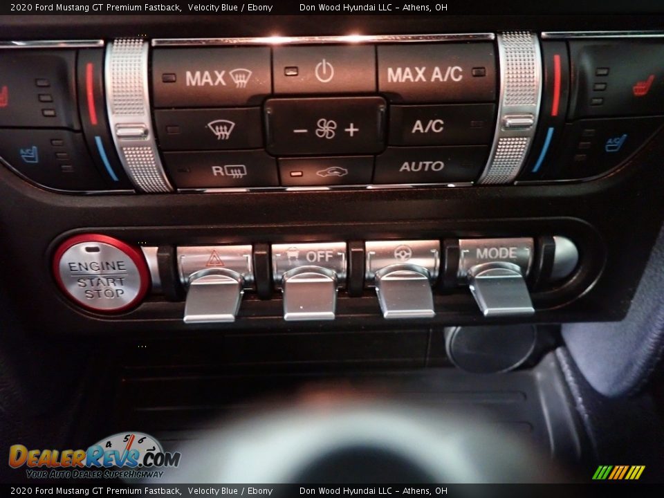 2020 Ford Mustang GT Premium Fastback Velocity Blue / Ebony Photo #33