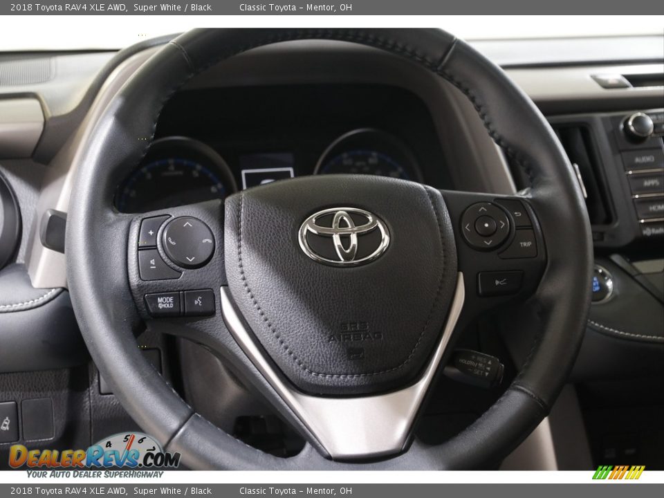 2018 Toyota RAV4 XLE AWD Super White / Black Photo #7