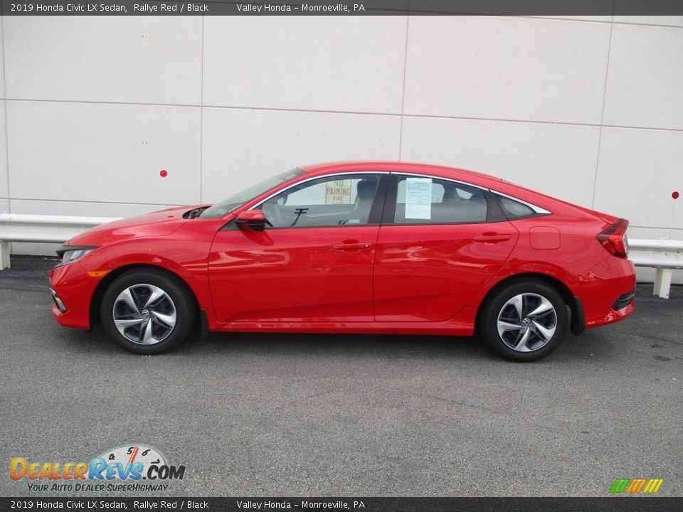 2019 Honda Civic LX Sedan Rallye Red / Black Photo #2