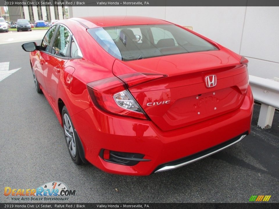 2019 Honda Civic LX Sedan Rallye Red / Black Photo #3