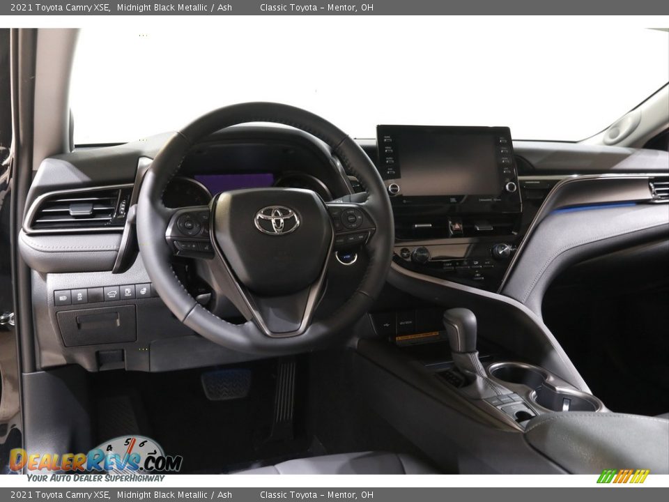2021 Toyota Camry XSE Midnight Black Metallic / Ash Photo #6