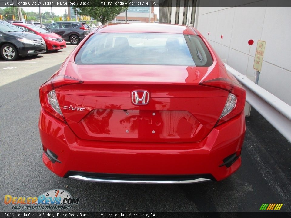 2019 Honda Civic LX Sedan Rallye Red / Black Photo #4