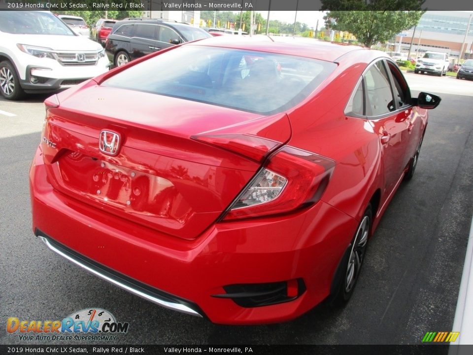 2019 Honda Civic LX Sedan Rallye Red / Black Photo #5