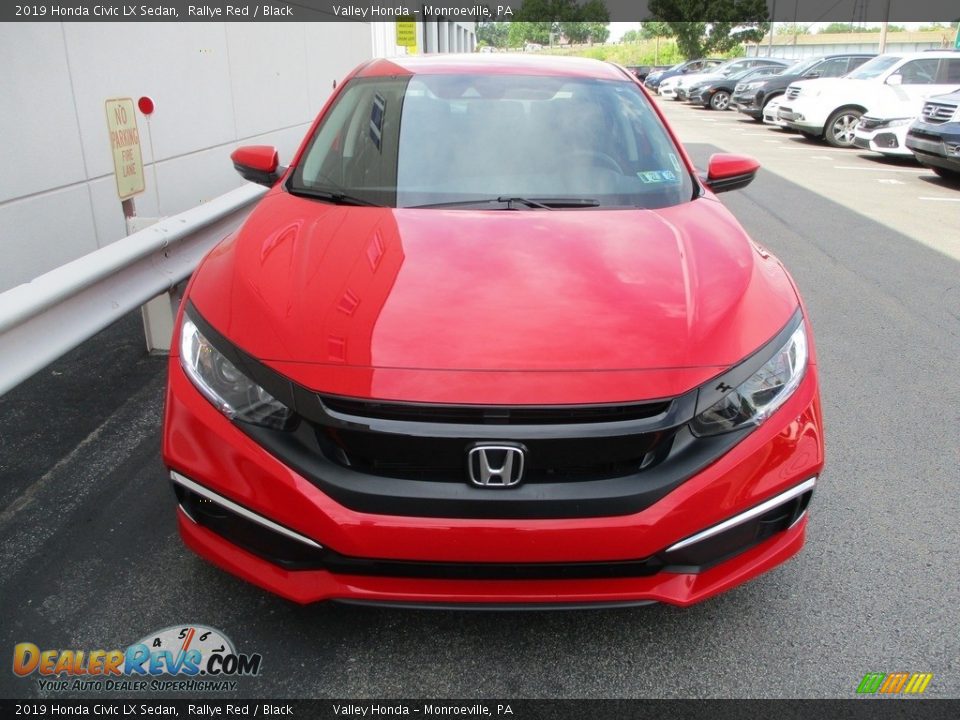 2019 Honda Civic LX Sedan Rallye Red / Black Photo #8