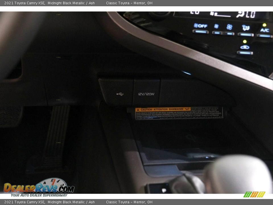 2021 Toyota Camry XSE Midnight Black Metallic / Ash Photo #13