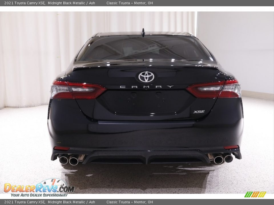 2021 Toyota Camry XSE Midnight Black Metallic / Ash Photo #19