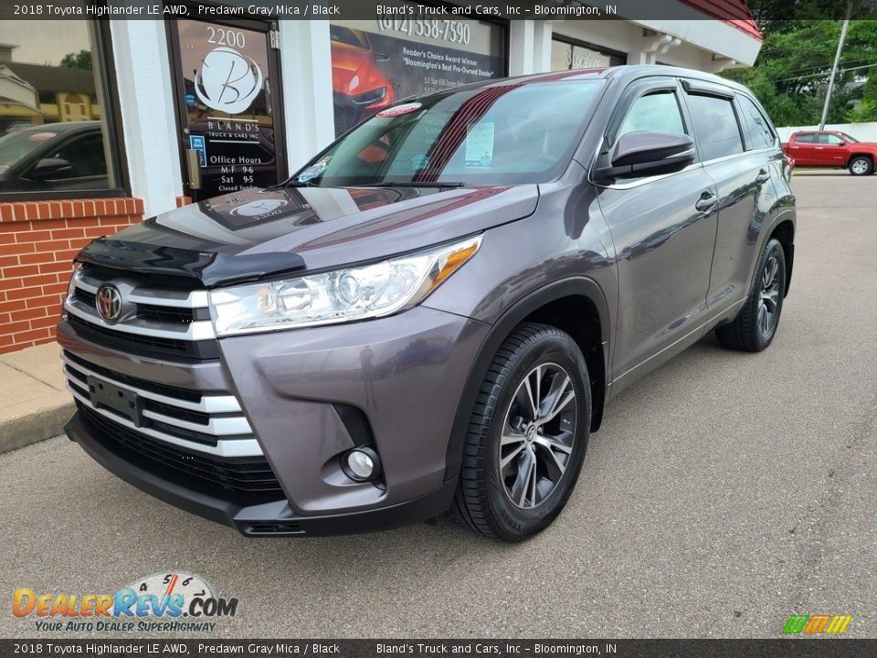 2018 Toyota Highlander LE AWD Predawn Gray Mica / Black Photo #2