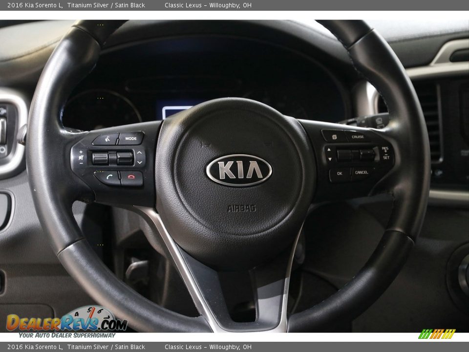 2016 Kia Sorento L Titanium Silver / Satin Black Photo #7