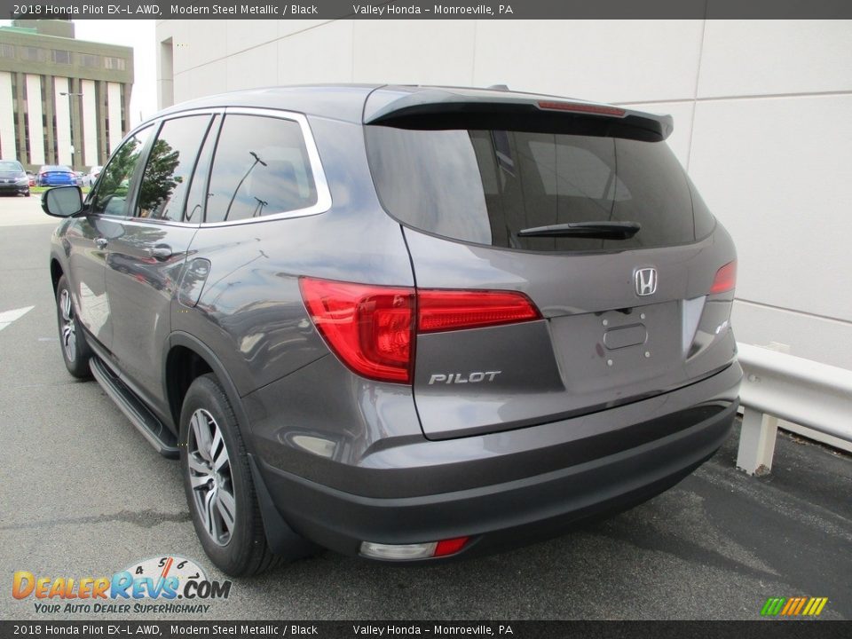 2018 Honda Pilot EX-L AWD Modern Steel Metallic / Black Photo #3