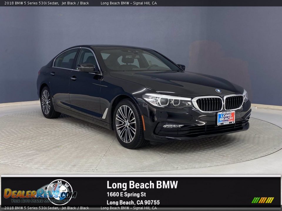 2018 BMW 5 Series 530i Sedan Jet Black / Black Photo #1