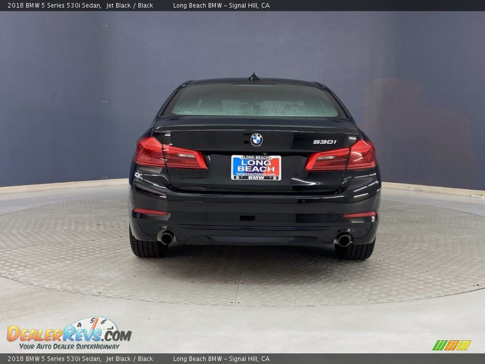 2018 BMW 5 Series 530i Sedan Jet Black / Black Photo #4