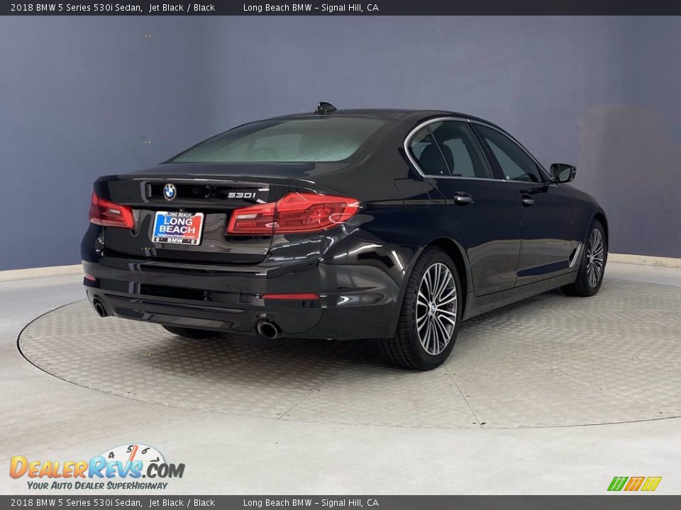 2018 BMW 5 Series 530i Sedan Jet Black / Black Photo #5