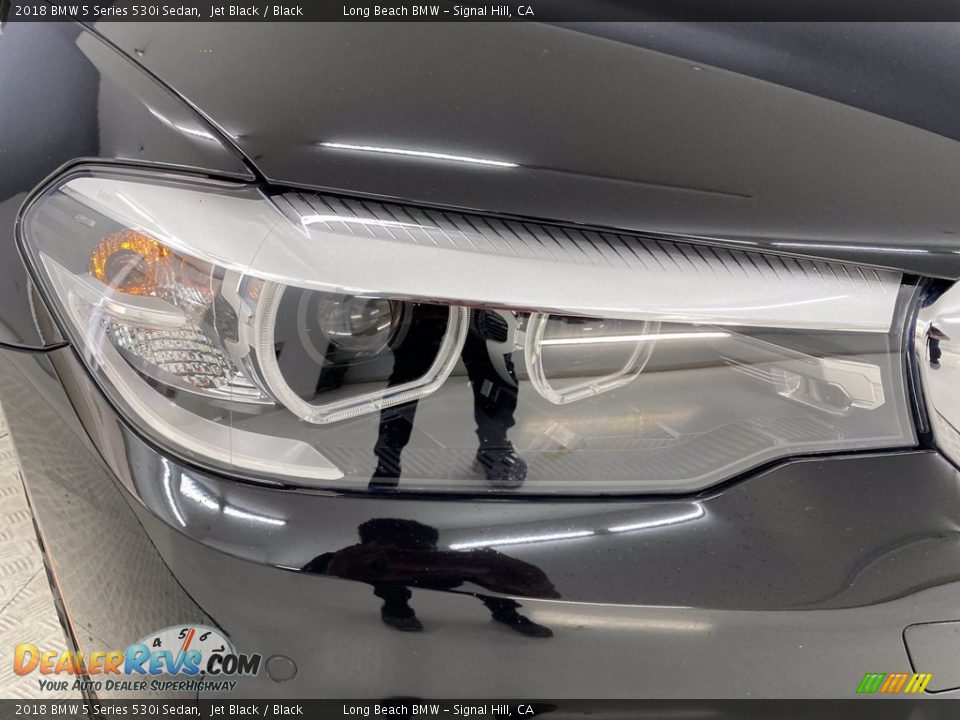 2018 BMW 5 Series 530i Sedan Jet Black / Black Photo #7
