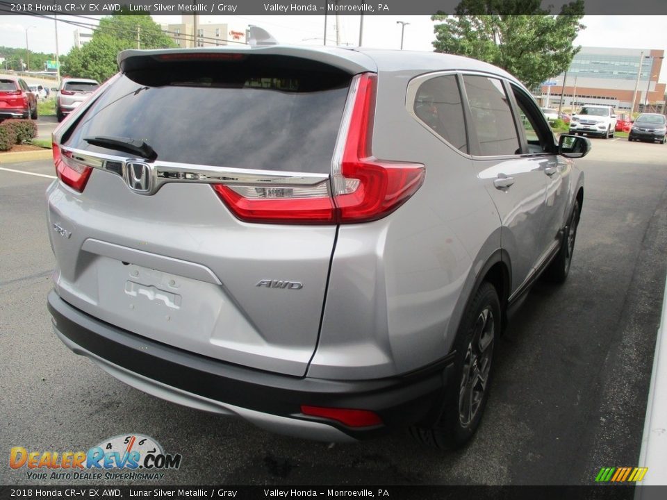 2018 Honda CR-V EX AWD Lunar Silver Metallic / Gray Photo #5