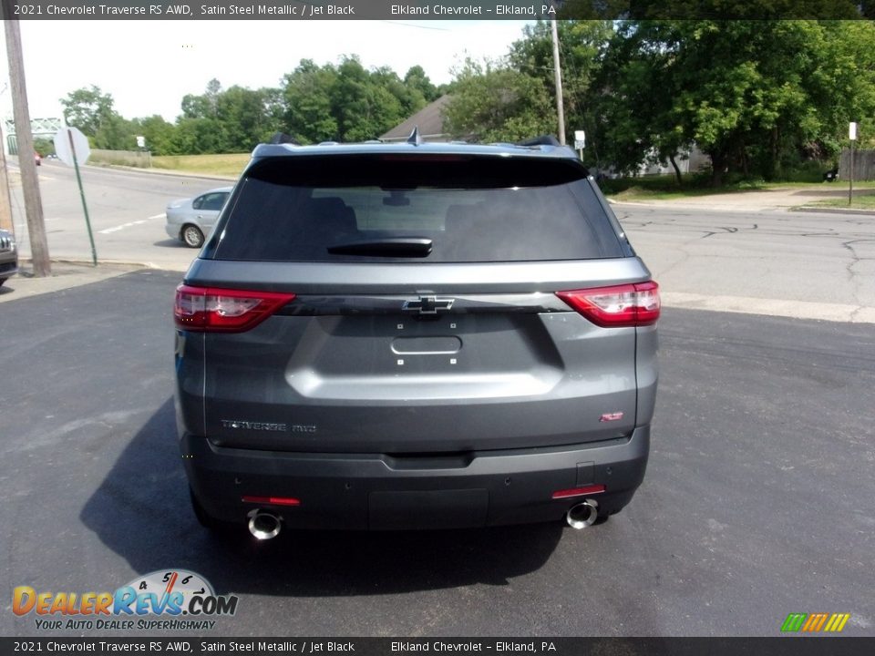 2021 Chevrolet Traverse RS AWD Satin Steel Metallic / Jet Black Photo #5