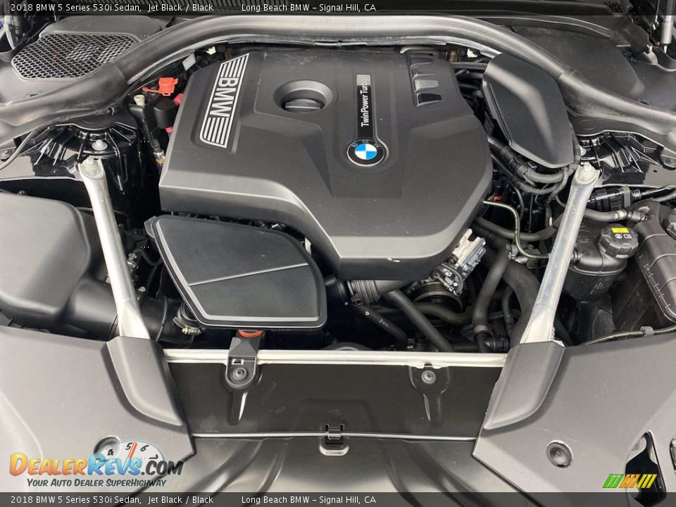 2018 BMW 5 Series 530i Sedan Jet Black / Black Photo #12