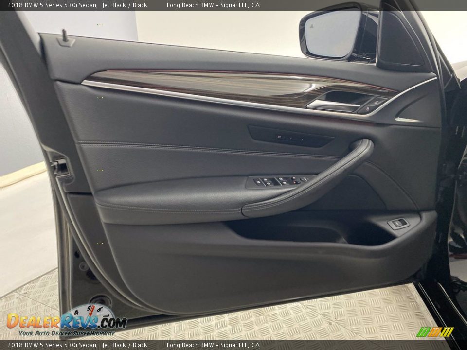 2018 BMW 5 Series 530i Sedan Jet Black / Black Photo #13