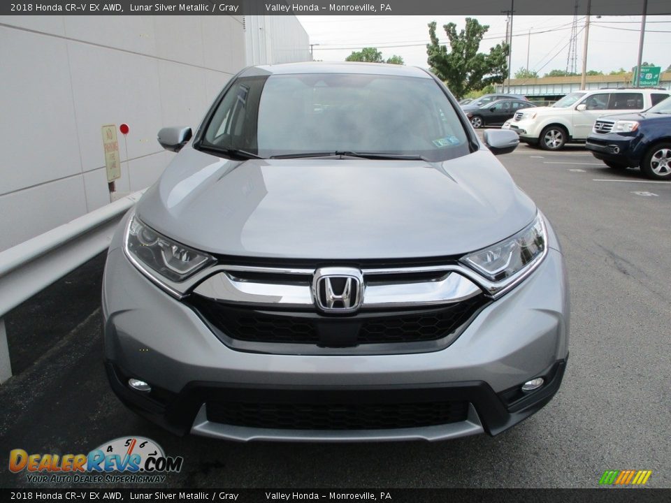 2018 Honda CR-V EX AWD Lunar Silver Metallic / Gray Photo #8