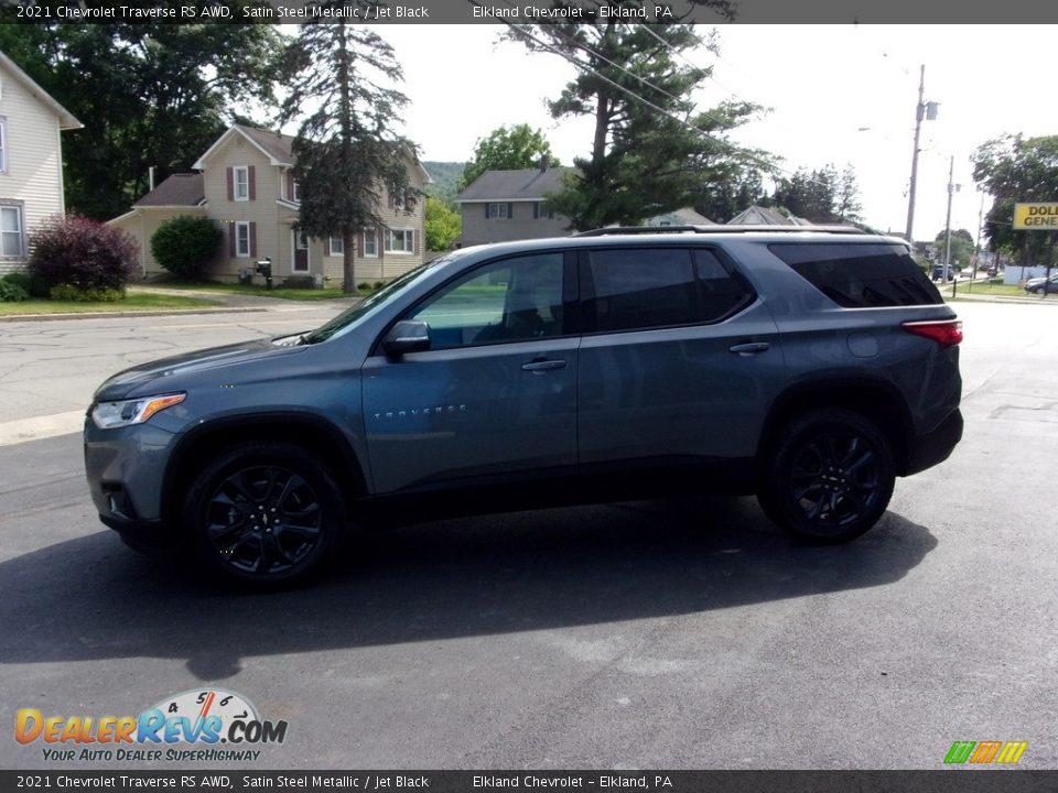 2021 Chevrolet Traverse RS AWD Satin Steel Metallic / Jet Black Photo #7