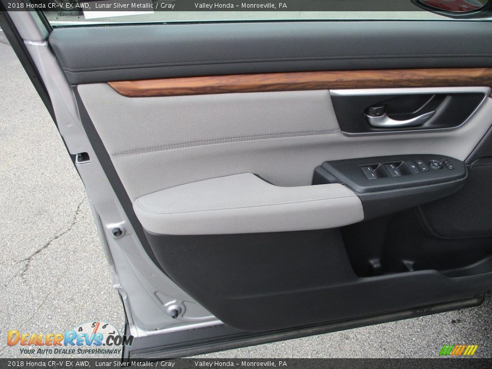 2018 Honda CR-V EX AWD Lunar Silver Metallic / Gray Photo #10