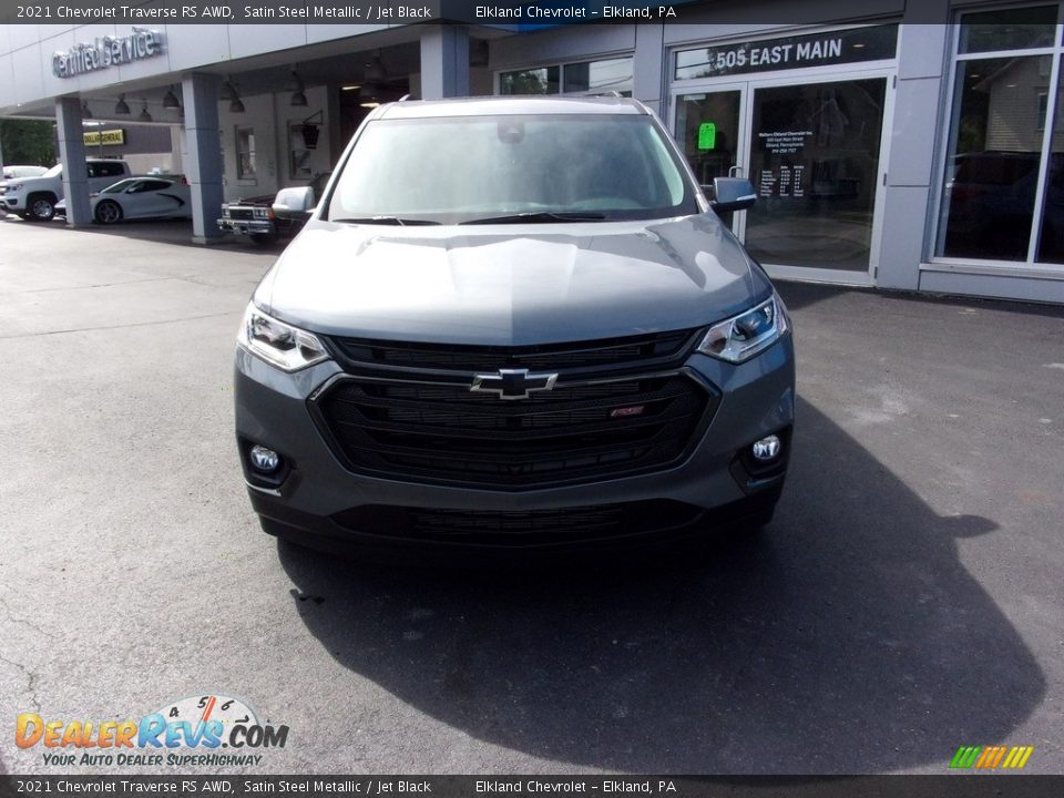 2021 Chevrolet Traverse RS AWD Satin Steel Metallic / Jet Black Photo #9