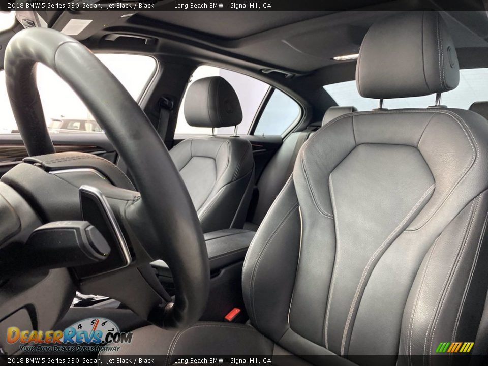 2018 BMW 5 Series 530i Sedan Jet Black / Black Photo #17