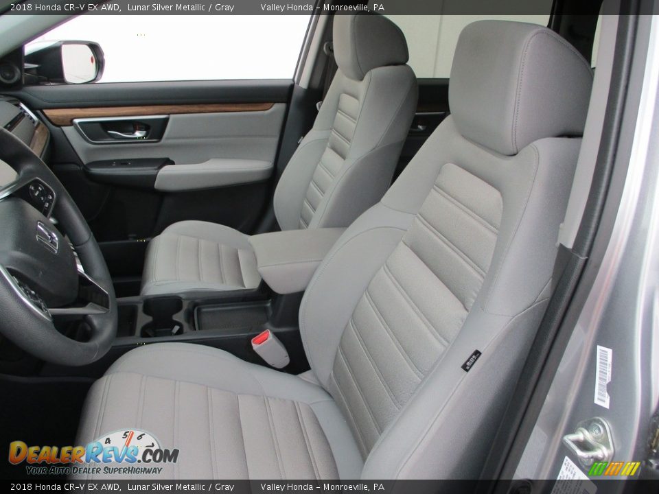 2018 Honda CR-V EX AWD Lunar Silver Metallic / Gray Photo #12
