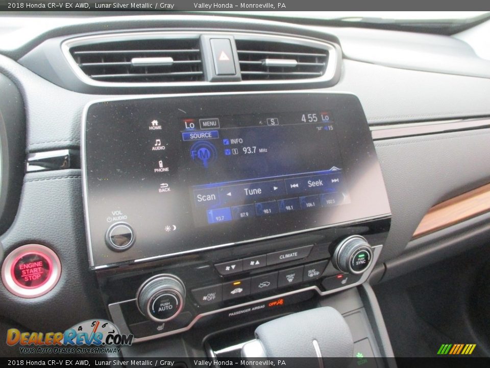2018 Honda CR-V EX AWD Lunar Silver Metallic / Gray Photo #15