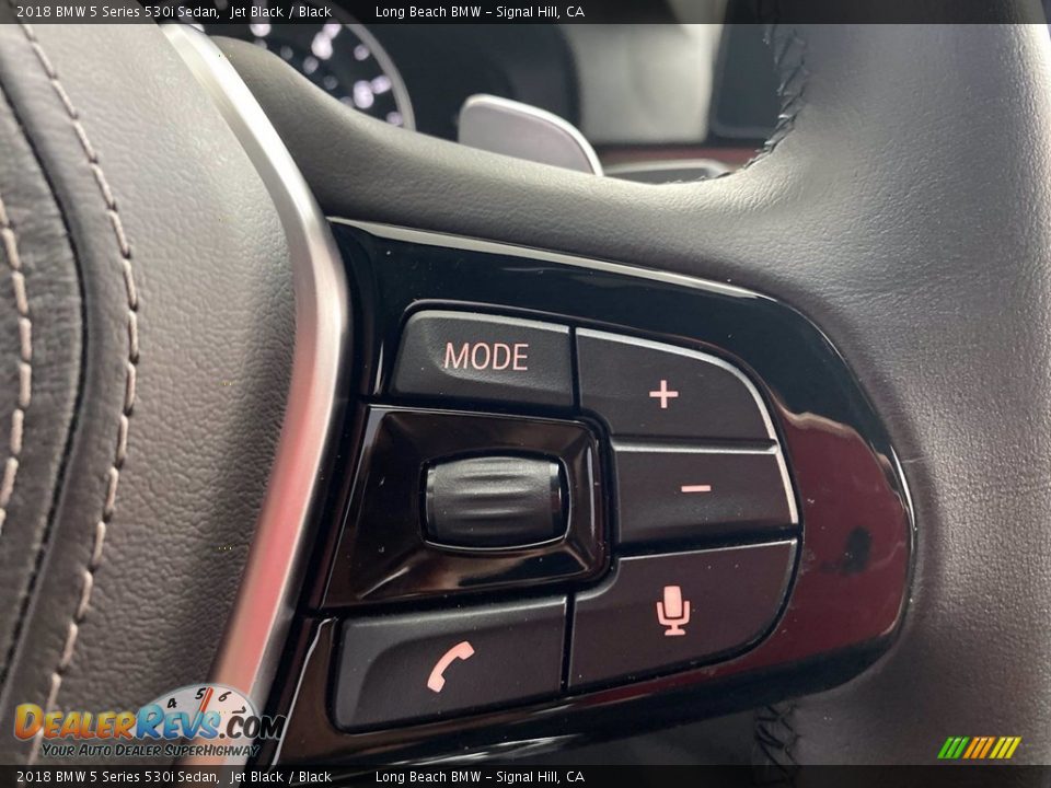 2018 BMW 5 Series 530i Sedan Jet Black / Black Photo #20