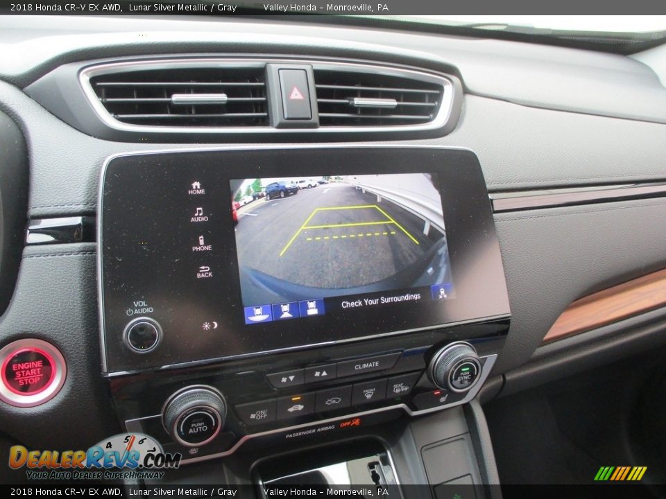 2018 Honda CR-V EX AWD Lunar Silver Metallic / Gray Photo #16