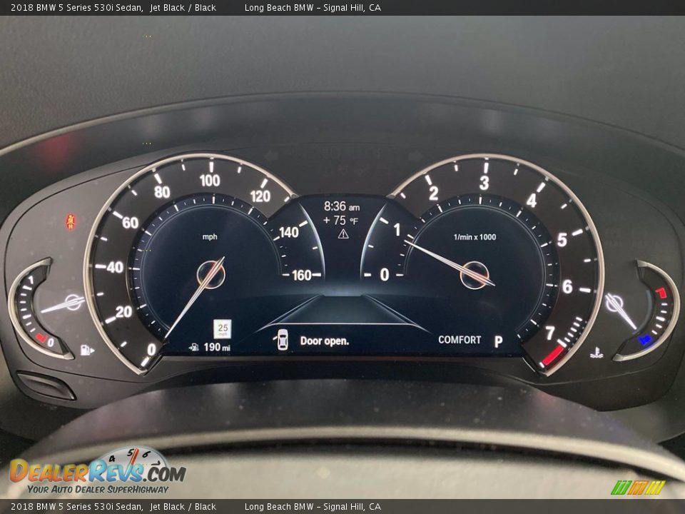 2018 BMW 5 Series 530i Sedan Jet Black / Black Photo #21