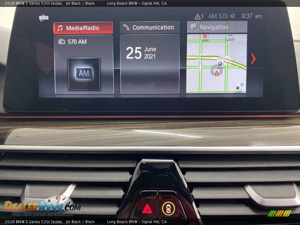 2018 BMW 5 Series 530i Sedan Jet Black / Black Photo #23