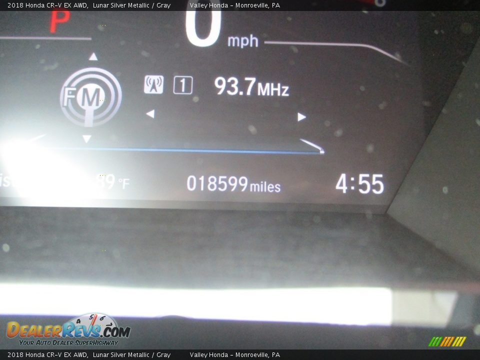 2018 Honda CR-V EX AWD Lunar Silver Metallic / Gray Photo #20