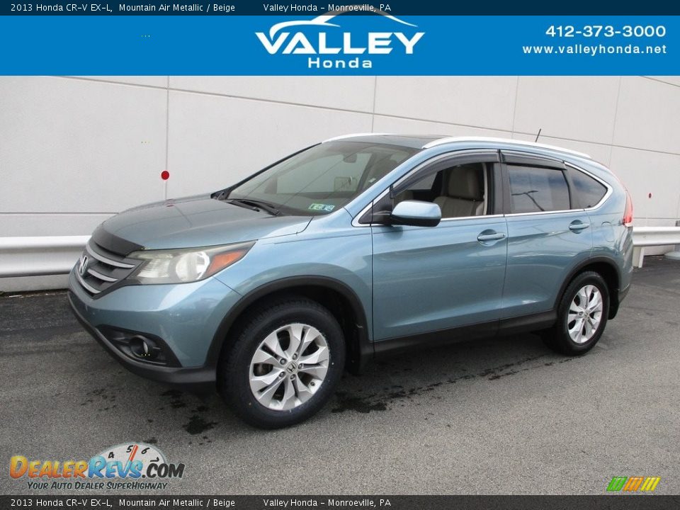 2013 Honda CR-V EX-L Mountain Air Metallic / Beige Photo #1