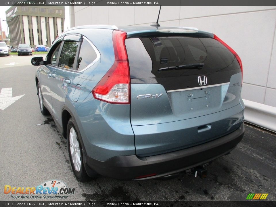 2013 Honda CR-V EX-L Mountain Air Metallic / Beige Photo #3