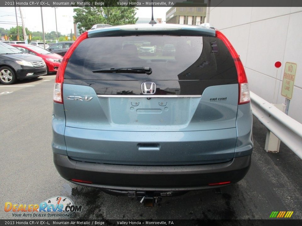 2013 Honda CR-V EX-L Mountain Air Metallic / Beige Photo #4