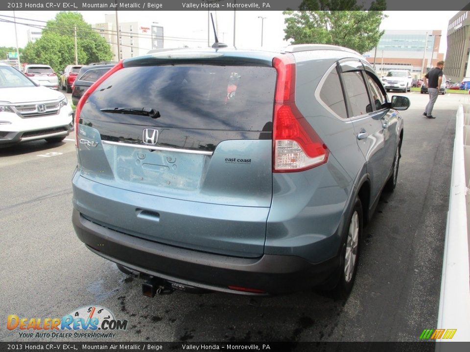 2013 Honda CR-V EX-L Mountain Air Metallic / Beige Photo #5