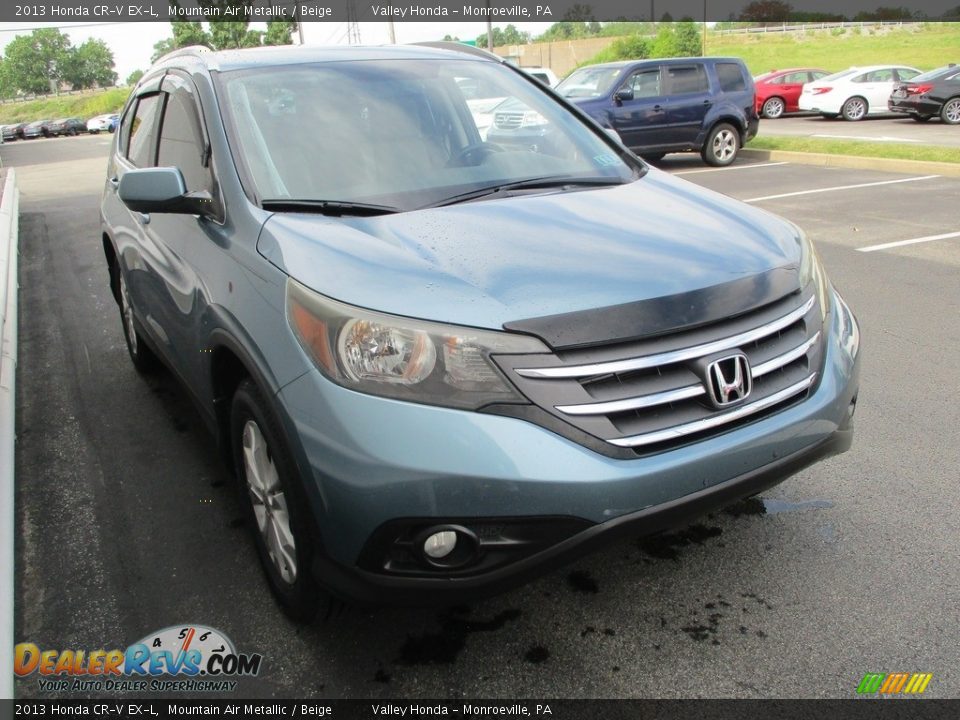 2013 Honda CR-V EX-L Mountain Air Metallic / Beige Photo #7