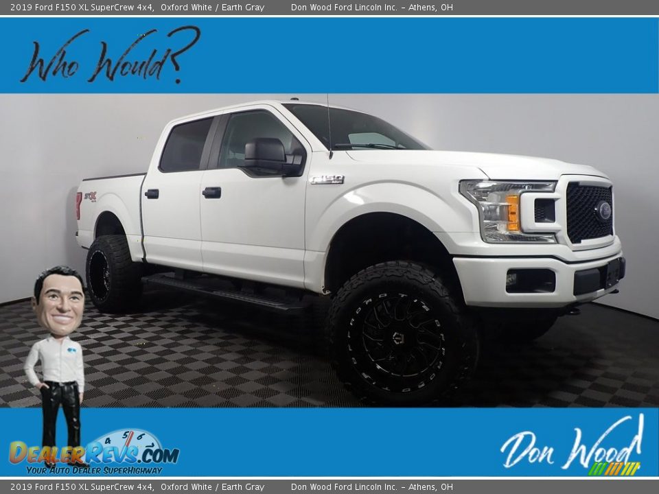 2019 Ford F150 XL SuperCrew 4x4 Oxford White / Earth Gray Photo #1