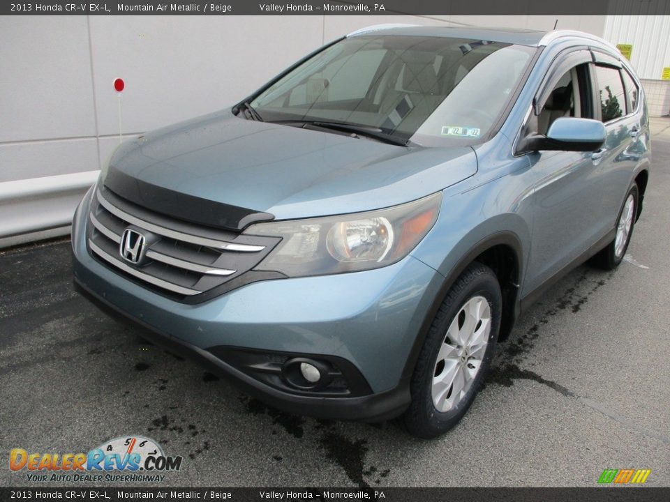 2013 Honda CR-V EX-L Mountain Air Metallic / Beige Photo #9