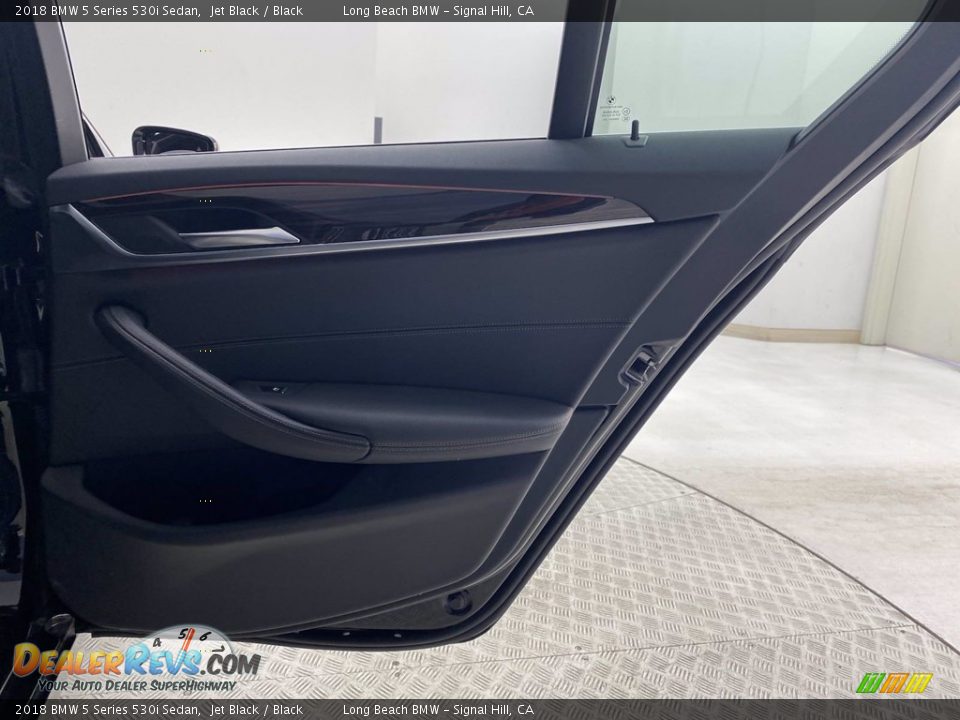 2018 BMW 5 Series 530i Sedan Jet Black / Black Photo #35