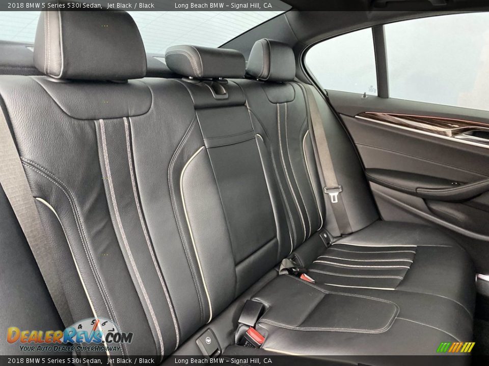 2018 BMW 5 Series 530i Sedan Jet Black / Black Photo #36