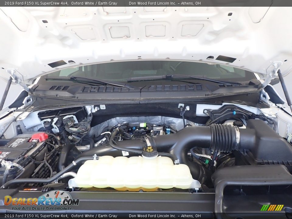 2019 Ford F150 XL SuperCrew 4x4 Oxford White / Earth Gray Photo #7