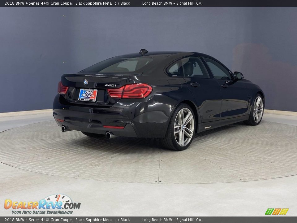 2018 BMW 4 Series 440i Gran Coupe Black Sapphire Metallic / Black Photo #5