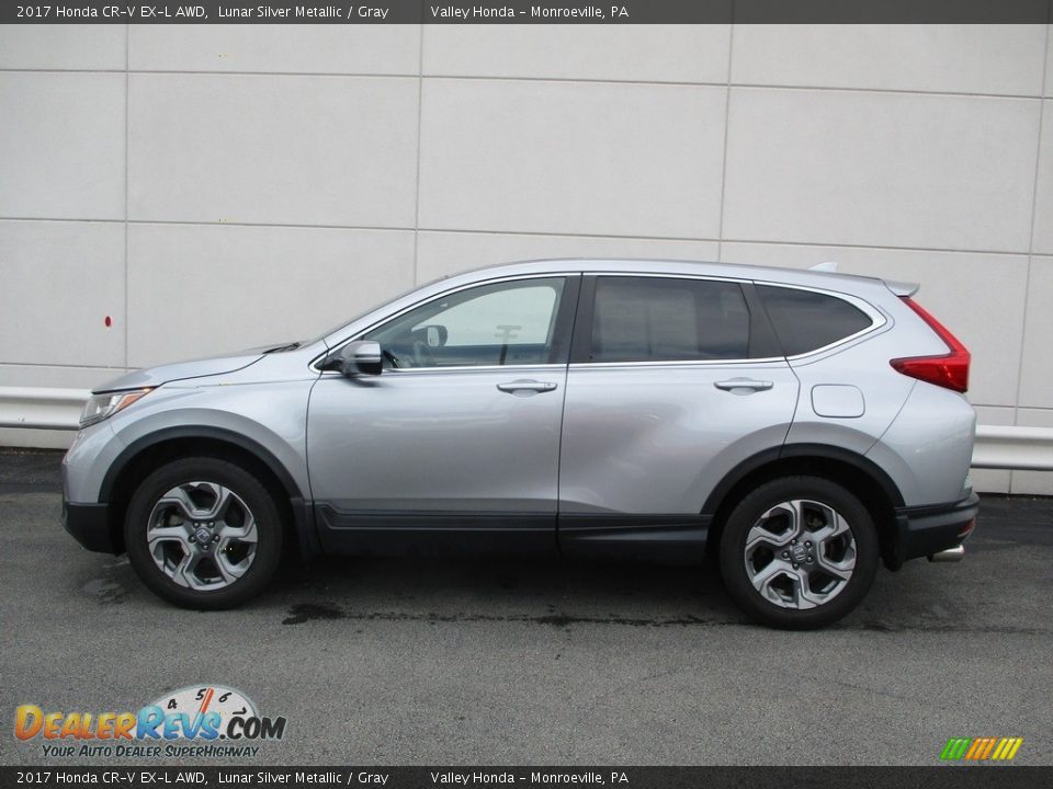 2017 Honda CR-V EX-L AWD Lunar Silver Metallic / Gray Photo #2