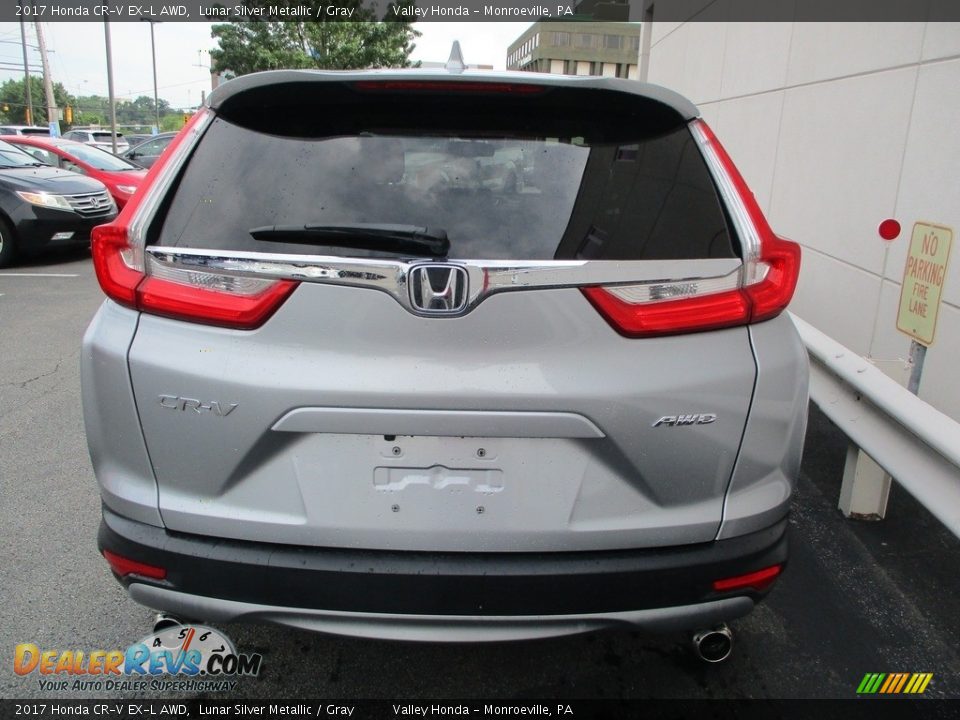 2017 Honda CR-V EX-L AWD Lunar Silver Metallic / Gray Photo #4