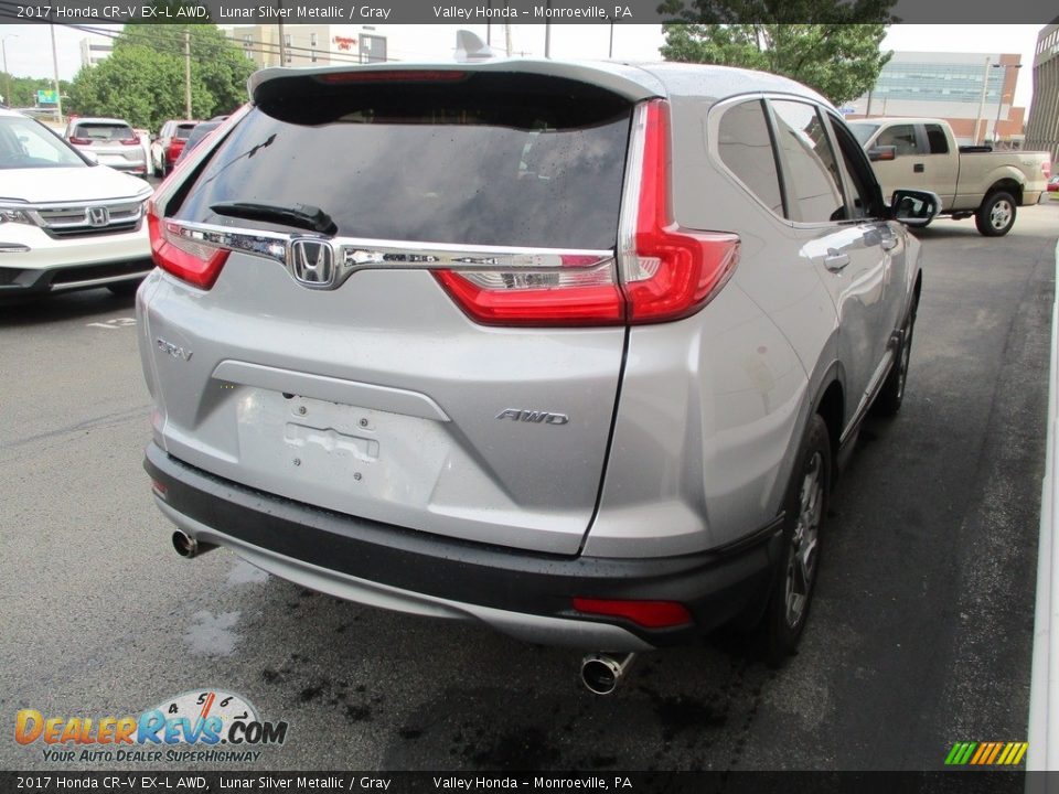 2017 Honda CR-V EX-L AWD Lunar Silver Metallic / Gray Photo #5