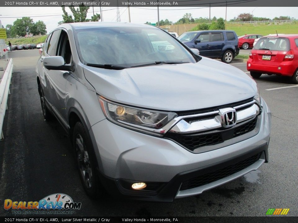 2017 Honda CR-V EX-L AWD Lunar Silver Metallic / Gray Photo #7