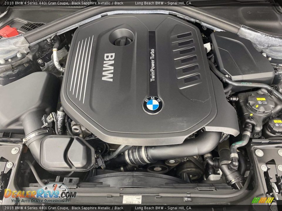 2018 BMW 4 Series 440i Gran Coupe Black Sapphire Metallic / Black Photo #12