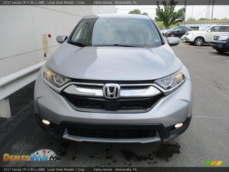 2017 Honda CR-V EX-L AWD Lunar Silver Metallic / Gray Photo #8